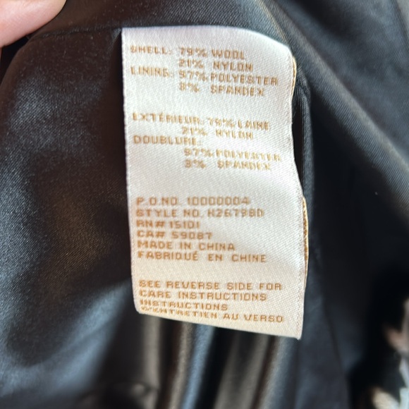 Kate Spade Wool Blend Houndstooth Coat - Picture 7 of 9